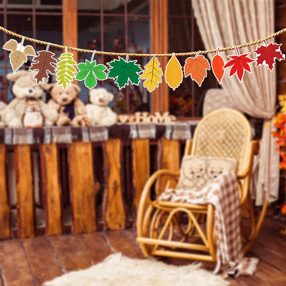 Supla 70 Pcs Fall Leaf Cutouts - Autumn Thanksgiving Decorations with Maple, Oak, Ash, Elm, Birch & Chestnut Leaves - Perfect for Classroom Bulletin Boards, Wall Tree Decor & Seasonal Crafts