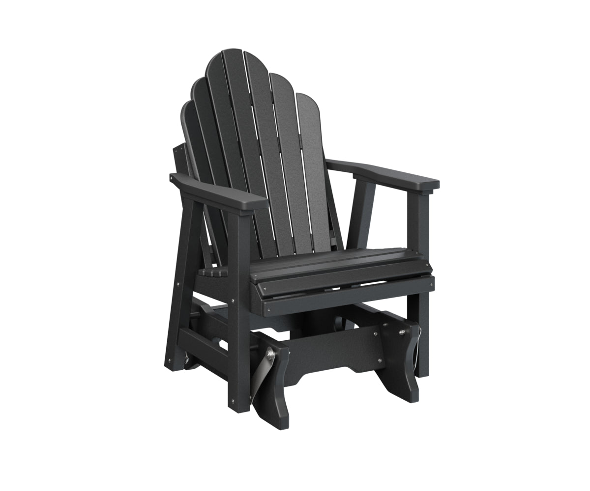 Berlin Gardens Cozi Back Single Glider - Comfortable Outdoor Rocking Chair for Patio, Porch & Garden Relaxation | Perfect for Reading, Lounging & Enjoying Nature