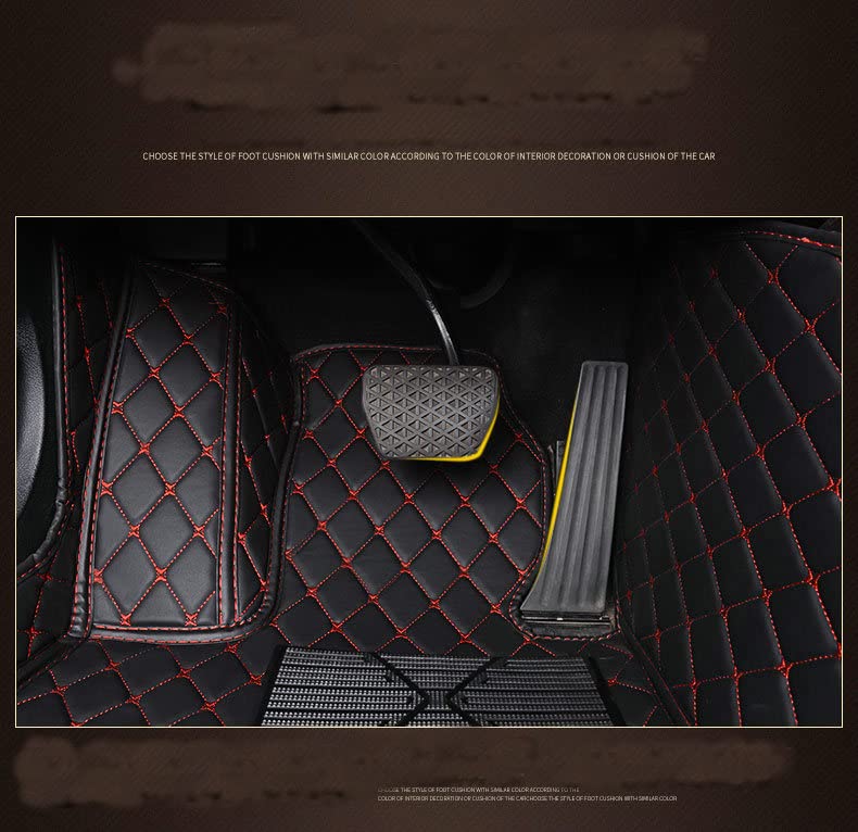 Custom ARAAO Car Floor Mats for Men & Women - Anti-Slip Luxury Floor Liners for Sedan, SUV & Sports Cars (Red) - Perfect for Everyday Driving, Road Trips & Car Protection