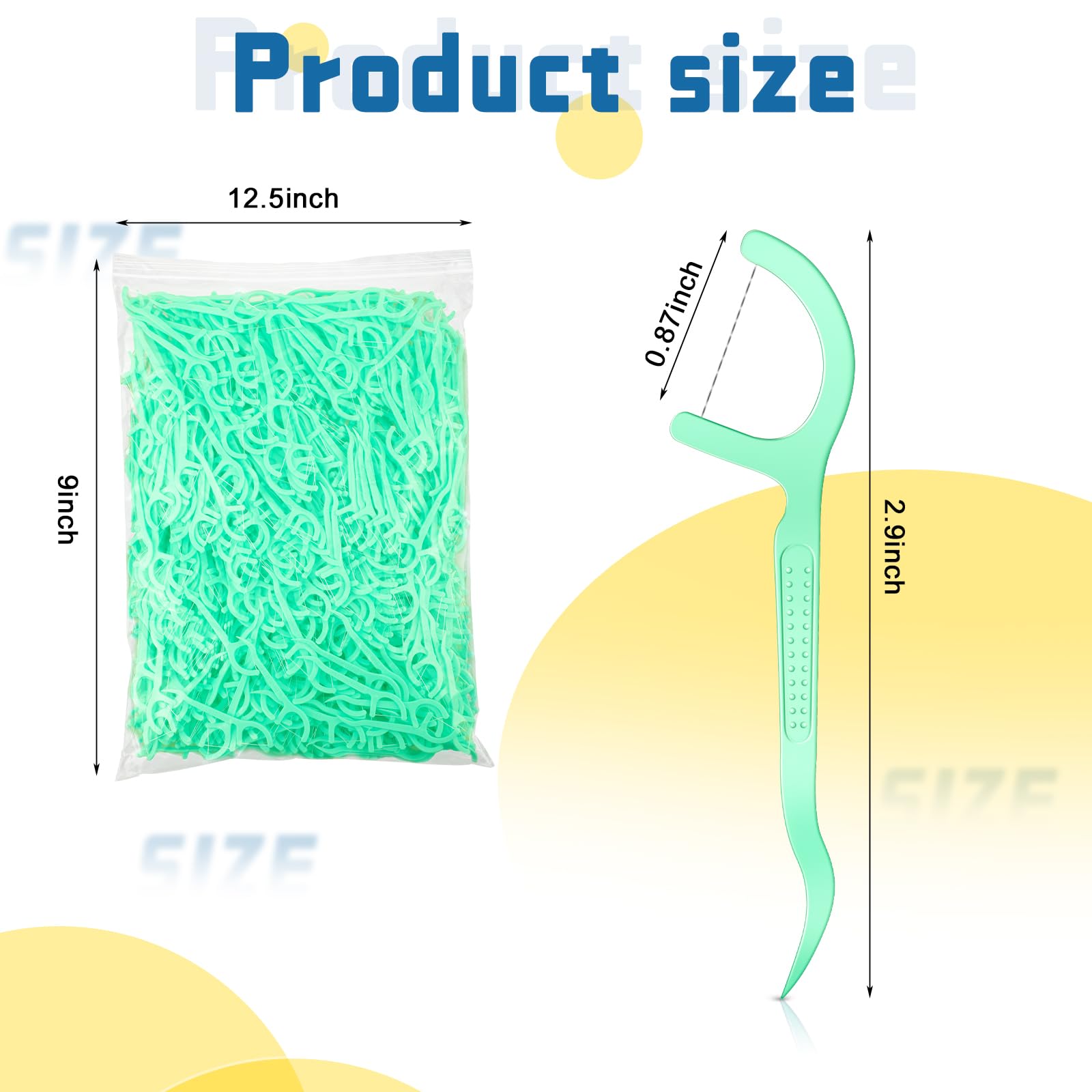 Maxdot 1000-Count Mint Dental Floss Picks - Strong & Durable Flossing System for Adults & Family - Perfect for Travel, Tight Teeth Spaces & Daily Oral Care - Bulk Pack for Fresh Breath & Healthy Gums