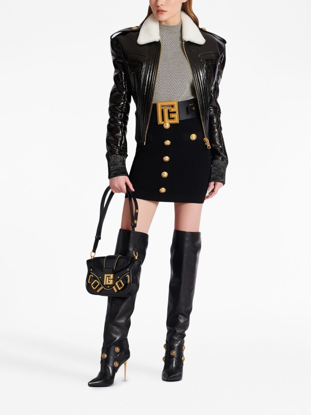 Balmain Black Skirts for Women | High-Quality Designer Skirts | Perfect for Parties, Work & Evening Events