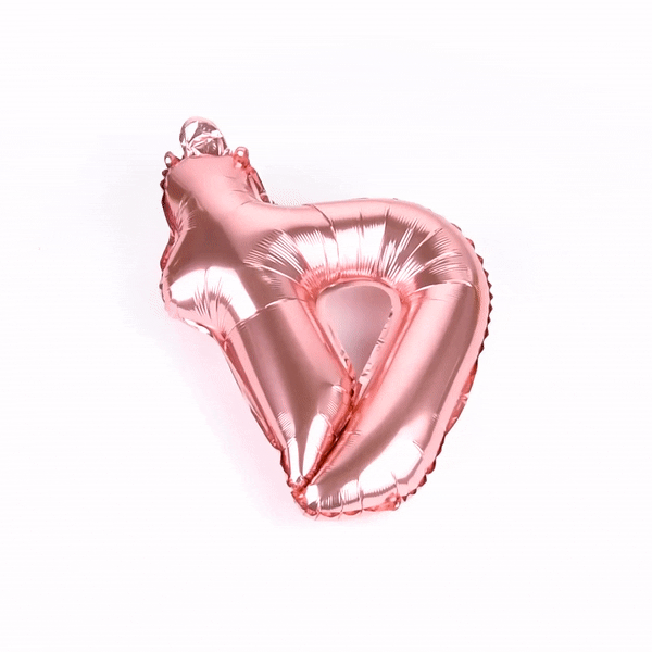 Balloonify Rose Gold Mylar Number 4 Balloon - 16 Inch - 1 Count Box - Perfect for Birthdays, Anniversaries & Party Decorations