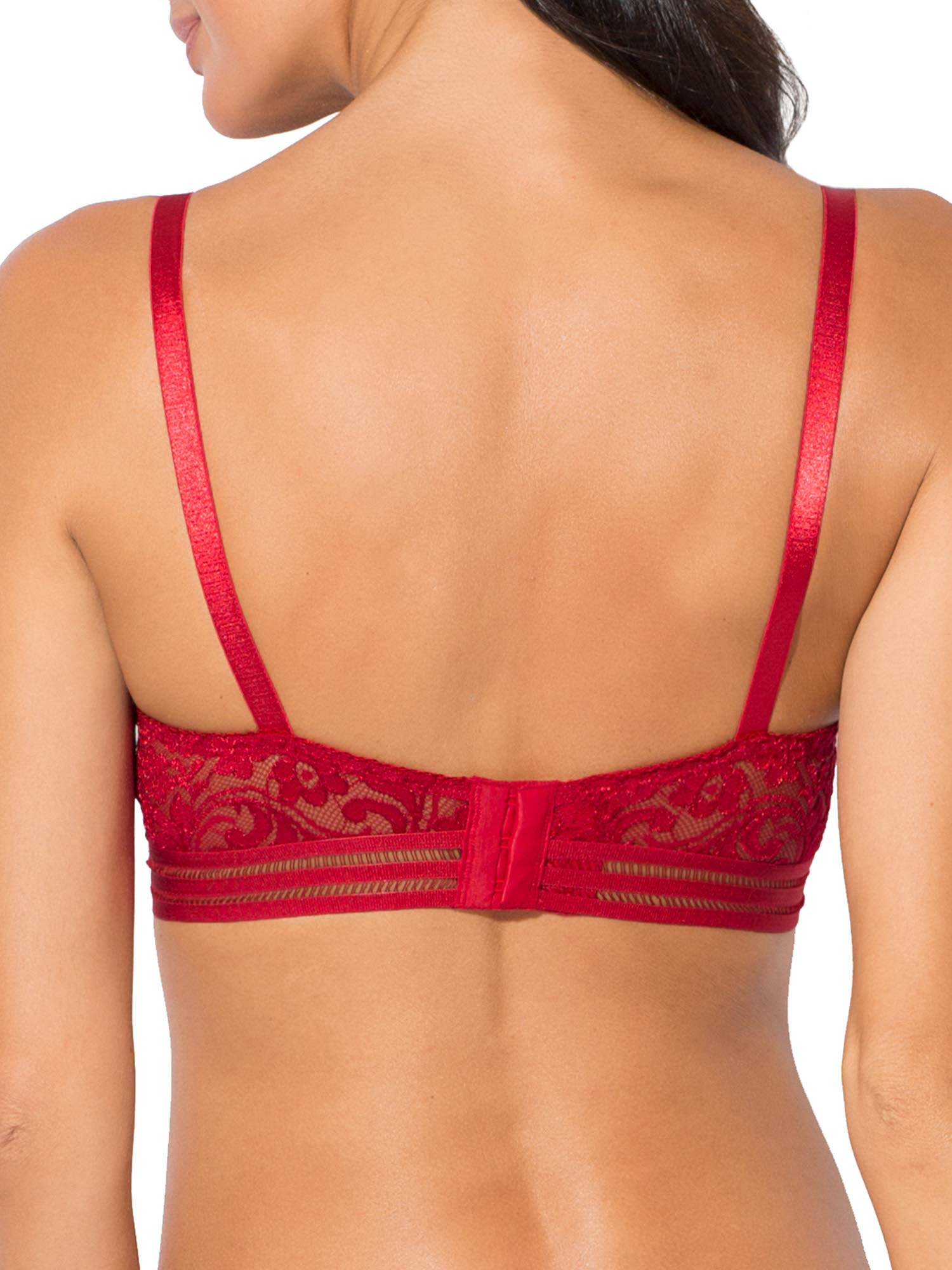Smart & Sexy Women's Signature Lace Unlined Balconette Bra - Comfortable Everyday Wear for Work & Date Nights