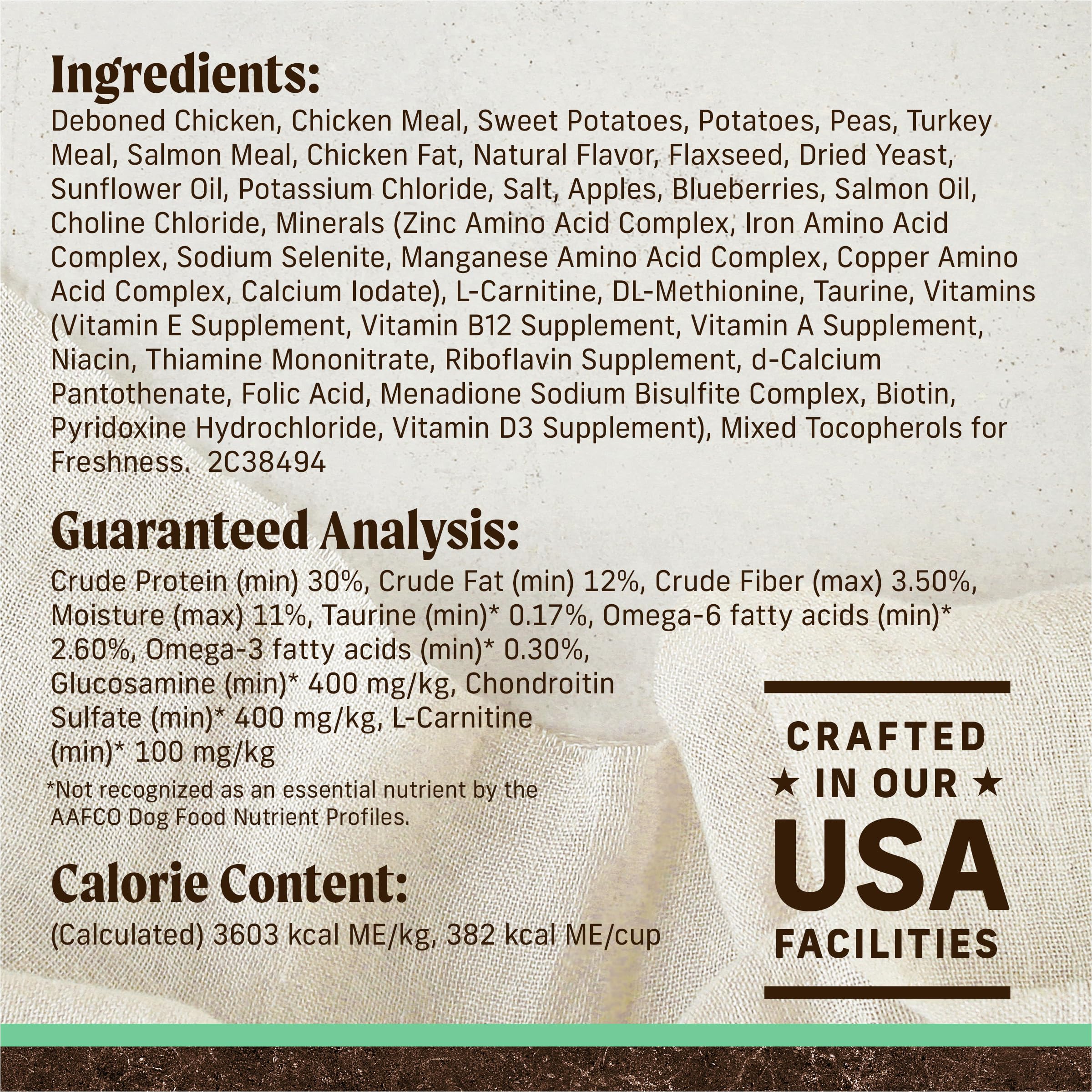 **Merrick Premium Grain-Free Dry Senior Dog Food - Wholesome Natural Kibble with Real Chicken & Sweet Potato - 22 lb Bag - Supports Joint Health & Digestion for Aging Dogs**