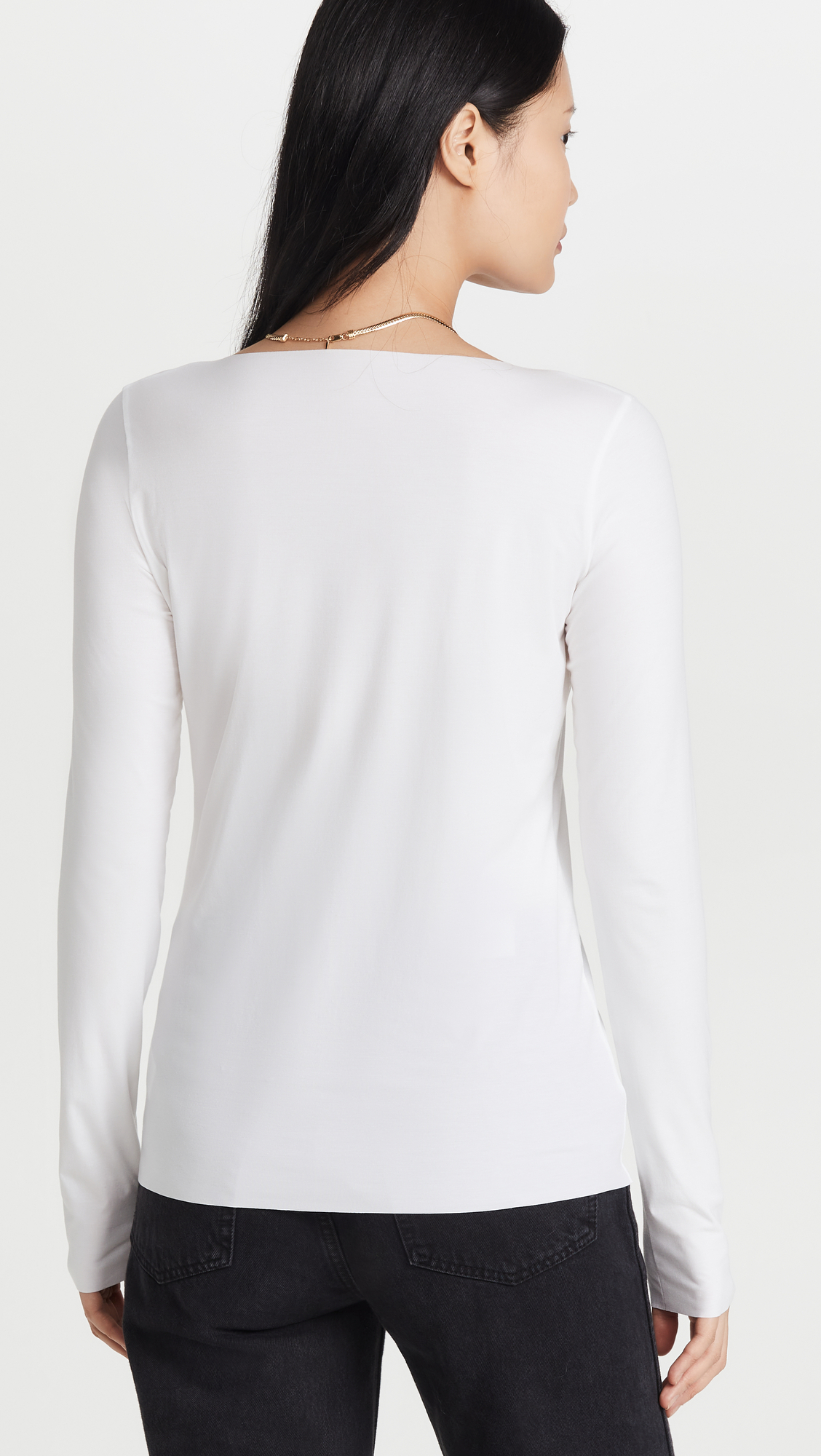 Wolford Aurora Pure Women's Long Sleeve Top | Soft Stretch Comfort Shirt for Everyday Wear & Layering | Perfect for Office, Casual Outfits & Date Nights