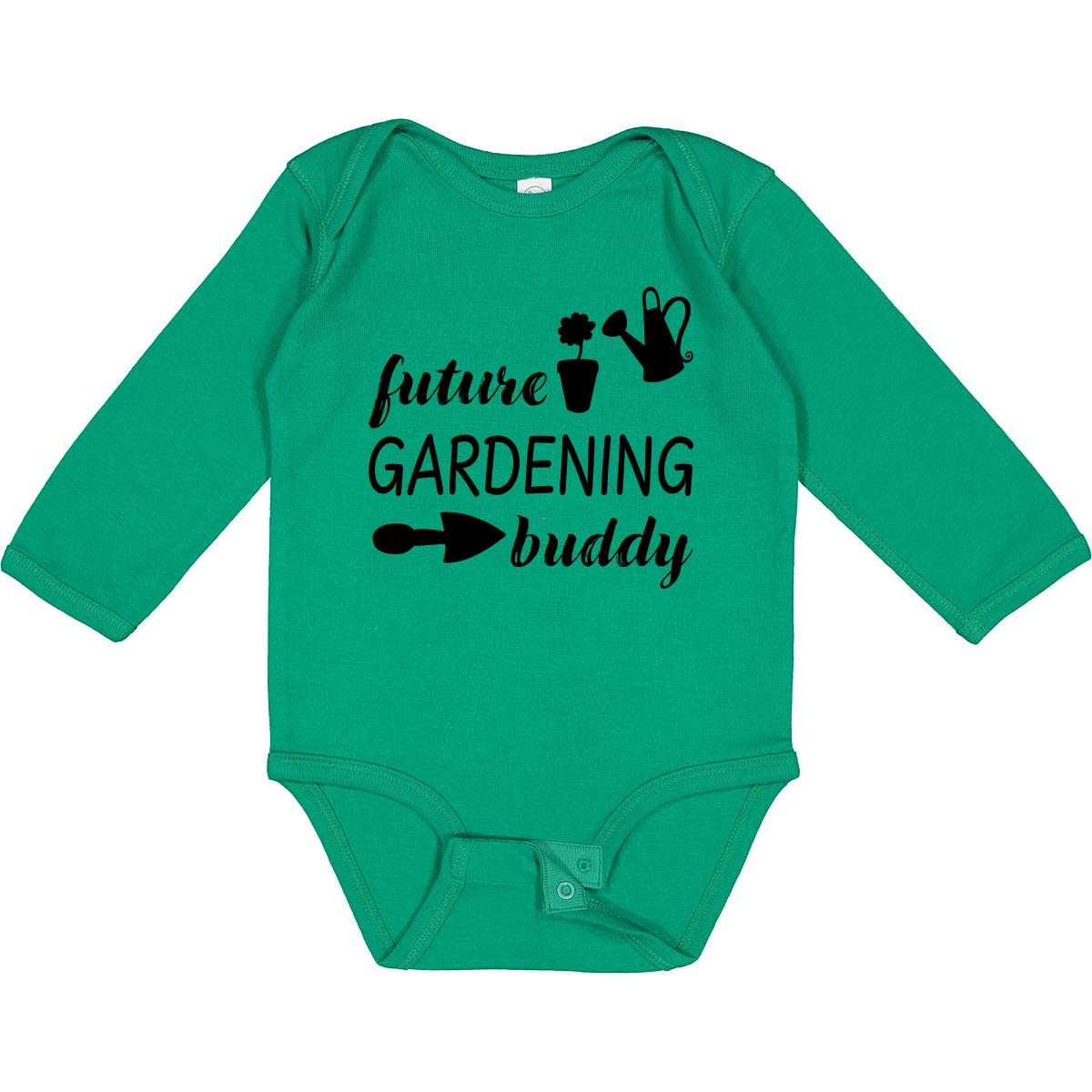 Inktastic Future Gardening Buddy Baby Long Sleeve Bodysuit - Adorable Gardening-Themed Outfit for Infants & Toddlers - Perfect for Outdoor Play, Family Photos & Nature-Themed Events