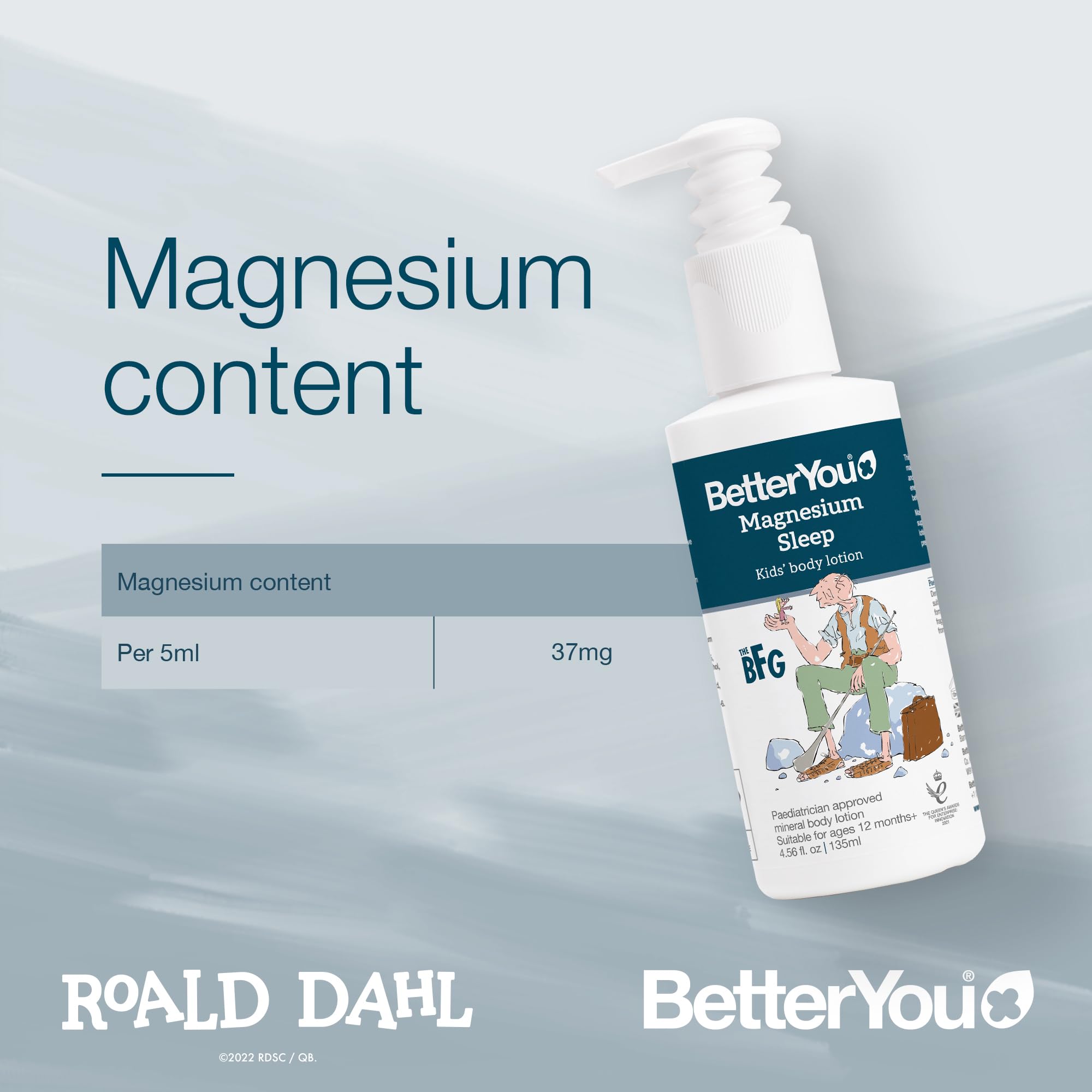 Natural Magnesium Sleep Lotion - Junior Body Cream for Kids | Relaxing Nighttime Moisturizer with Magnesium for Better Sleep & Calm Skin | Perfect Bedtime Routine for Children