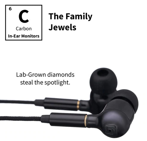 Periodic Audio Carbon High-Fidelity In-Ear Monitors - Premium Noise Isolating Earbuds with Deep Bass for Audiophiles, Musicians & Travelers | Perfect for Studio Recording, Commuting & Workouts