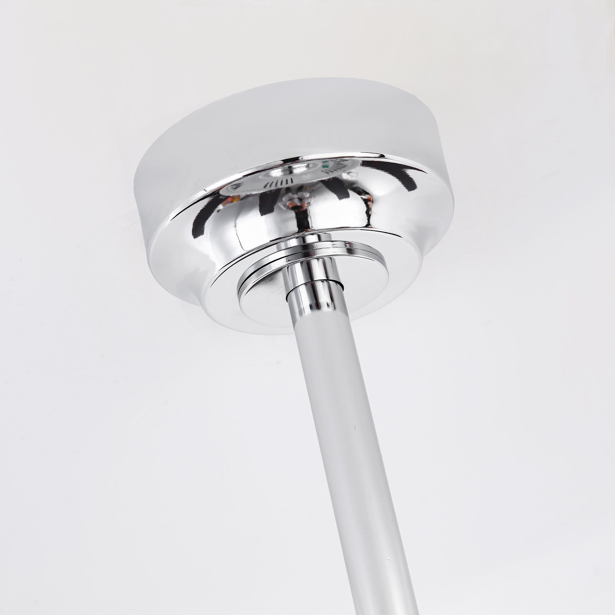 52 Inch Oregon DC Motor Modern Downrod Ceiling Fan with LED Light - Energy Efficient Quiet Operation for Living Room, Bedroom, and Office