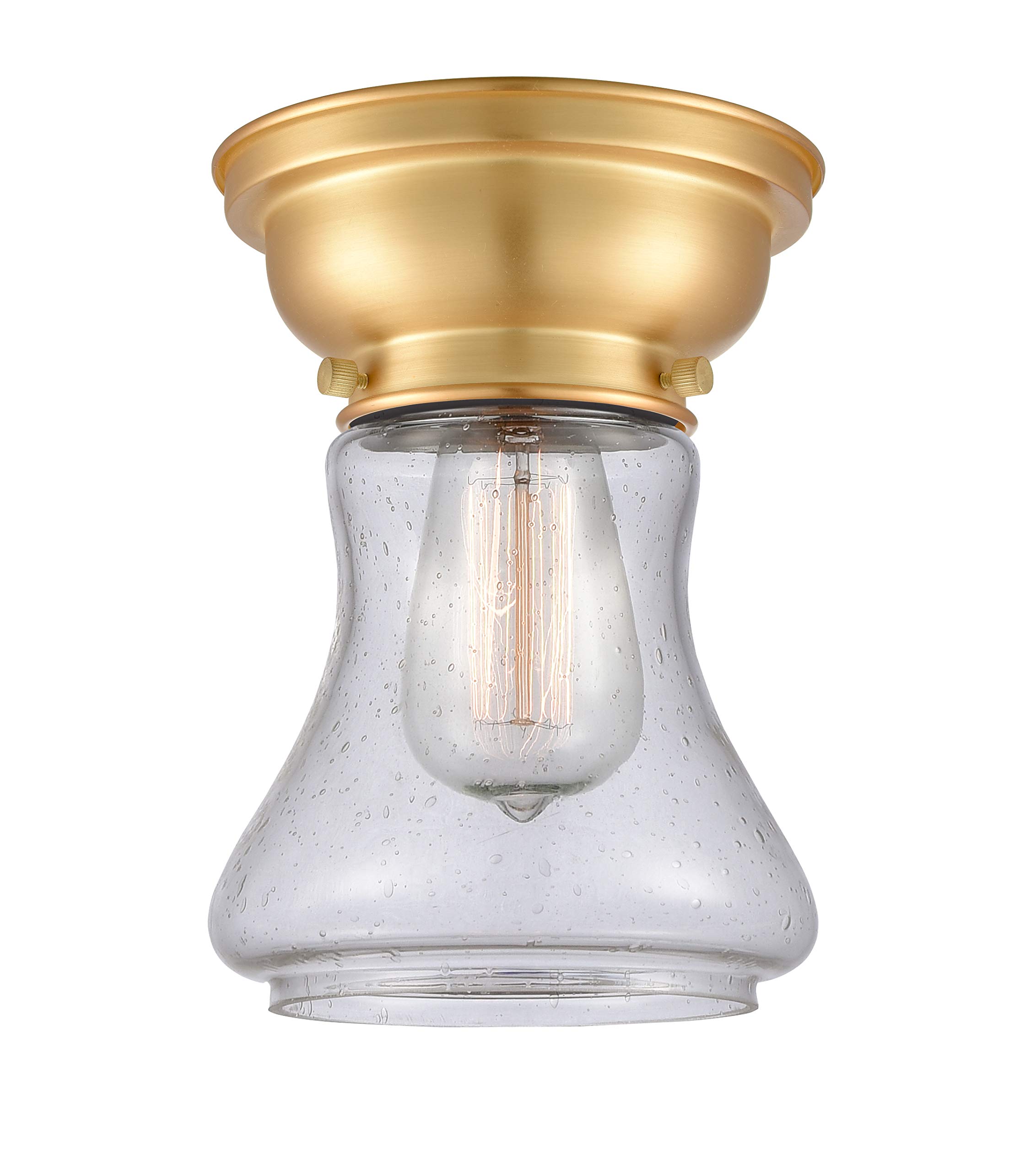 623-1F-SG-G194 LED Bare Bulb with 1-Light Cord Set in Satin Gold - Vintage Edison Style Lighting for Home Decor, Cafe & Restaurant Ambiance