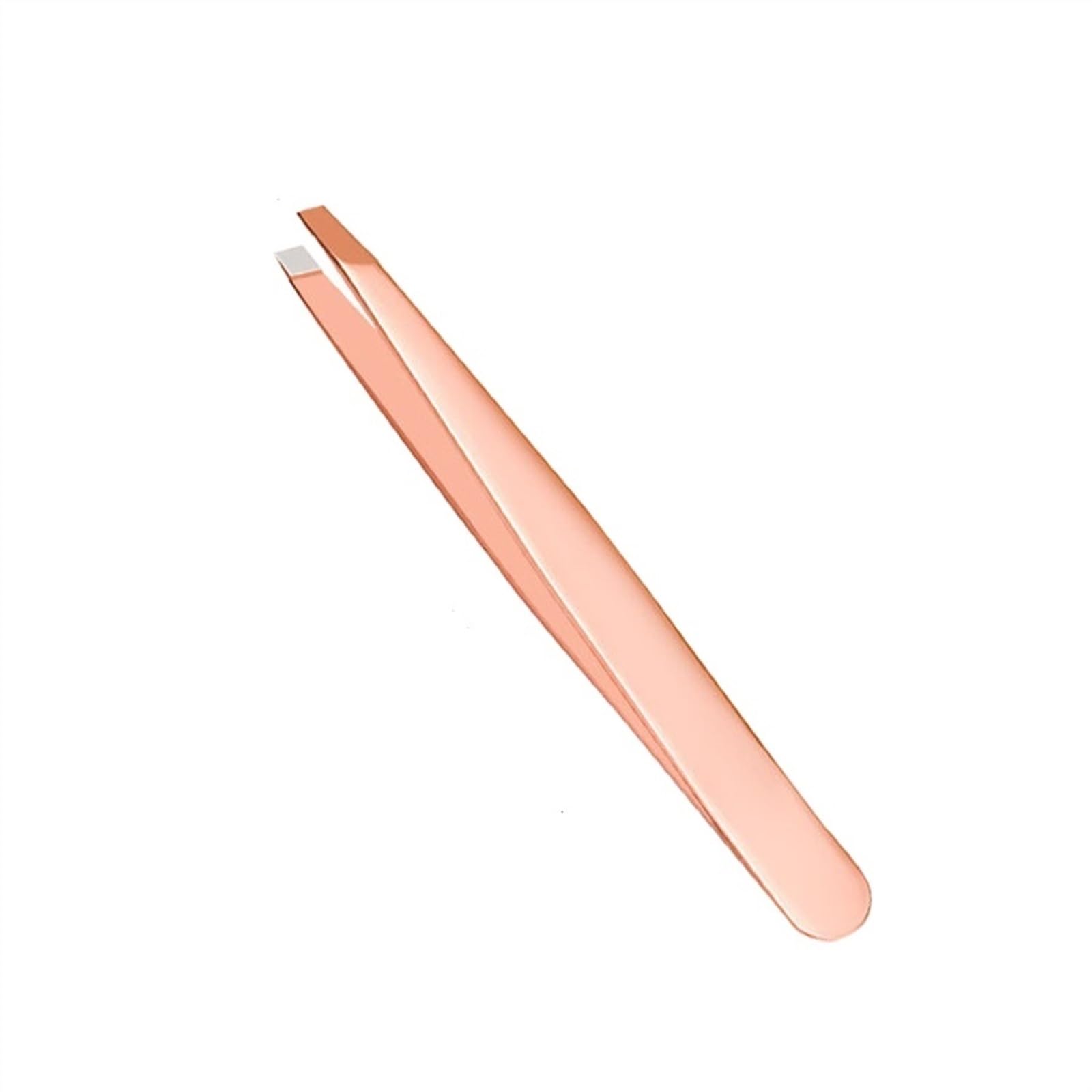 Premium Stainless Steel Eyelash & Eyebrow Tweezers Set - Rose Gold Beauty Makeup Tools for Precise Grooming, Perfect for Salon Professionals & Home Use