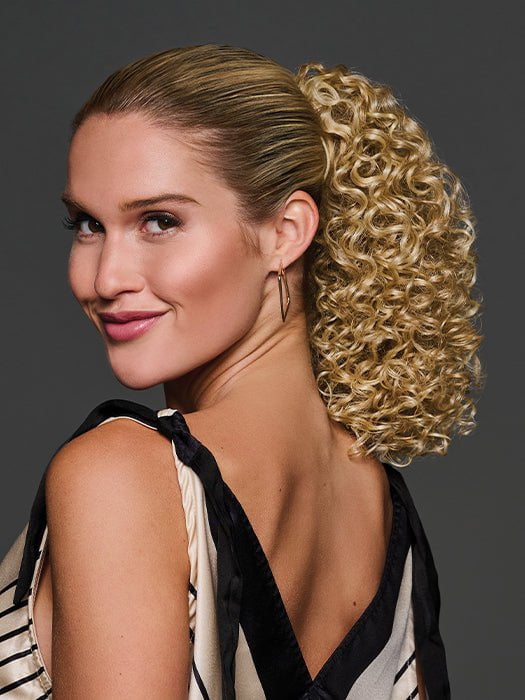 12 Coily Cinched Ponytail Extensions | Synthetic Hair Ponytail for Black Women - Perfect for Parties, Weddings & Everyday Styling