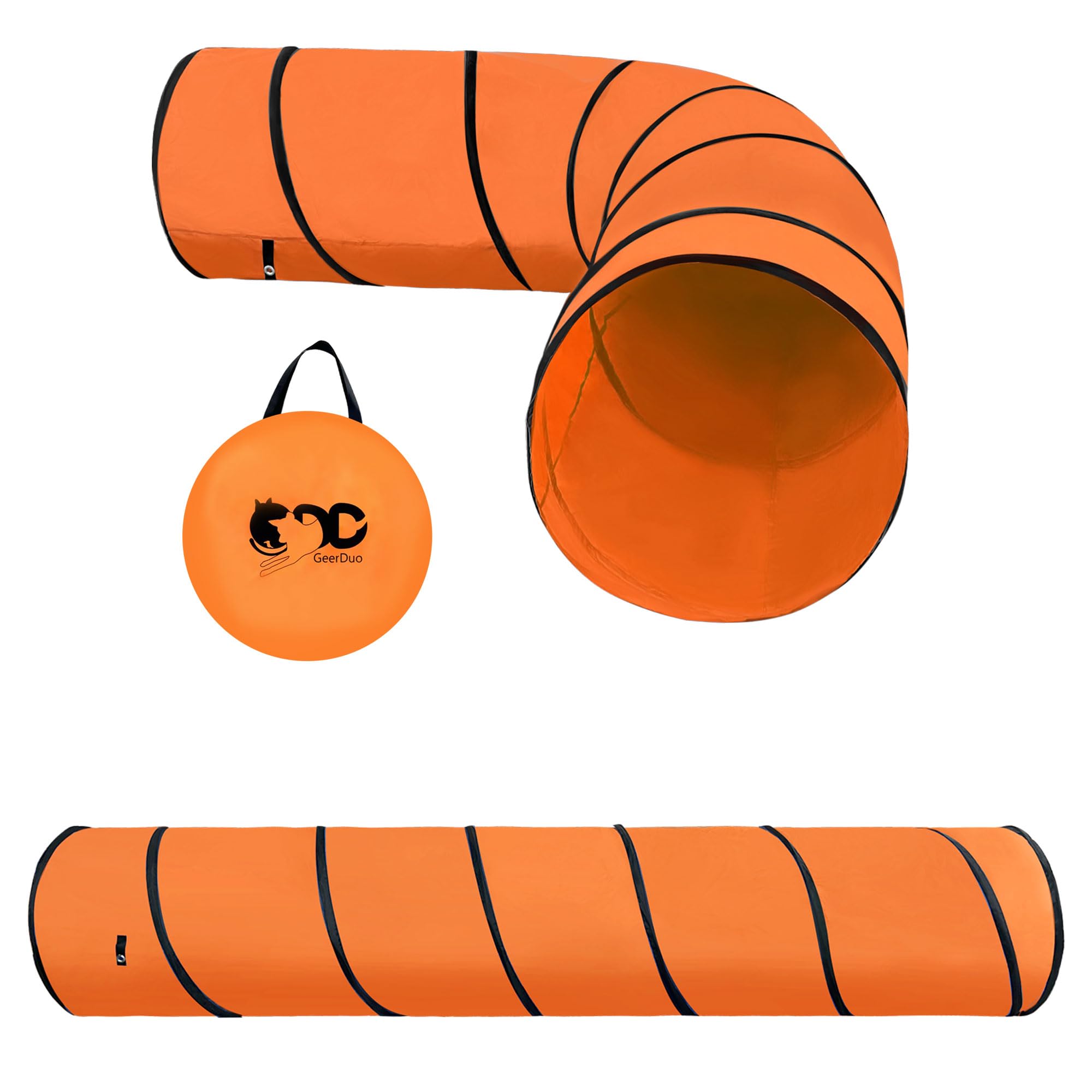 Premium Dog Agility Tunnel for Training & Play - Portable Pet Obstacle Course with Carry Bag - Perfect for Backyard, Park & Competition Training