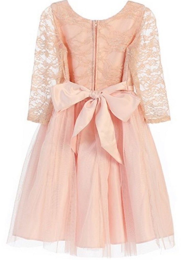 Elegant Lace Flower Girl Dress for Little Girls – Perfect for Easter, Holidays & Special Occasions – Birthday Party, Wedding, Pageant & Formal Events