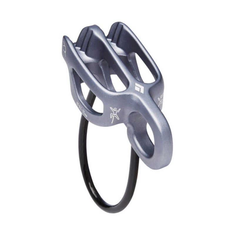 Black Diamond ATC Guide Belay Device - Anthracite Color for Rock Climbing & Rappelling - Perfect for Outdoor Adventures & Safety Gear