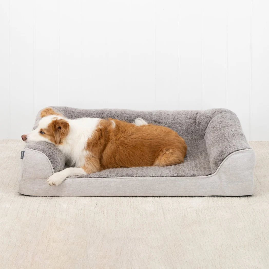 Premium Cashmere Dog Bed - Ultra Soft & Comfortable Pet Sofa for Small & Medium Dogs - Perfect for Living Room, Bedroom, or Home Office