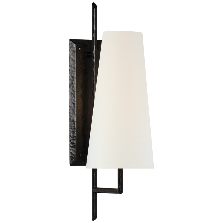 Addison Large Lone Sculpted Sconce - Elegant Wall Light Fixture for Living Room, Bedroom & Entryway Decor