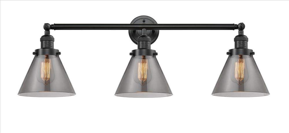 Innovations 207-PN-G1-LED 3-Light Vintage Dimmable LED Chandelier in Polished Nickel - Perfect for Dining Room, Bedroom, or Foyer Lighting