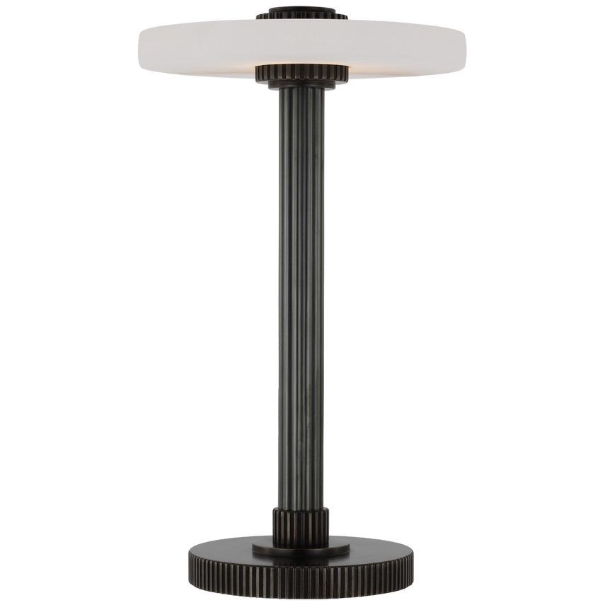 Arden 9 Rechargeable LED Accent Lamp - Bronze Finish Modern Table Light for Bedroom, Living Room & Office Decor - Portable Cordless Night Light with USB Charging