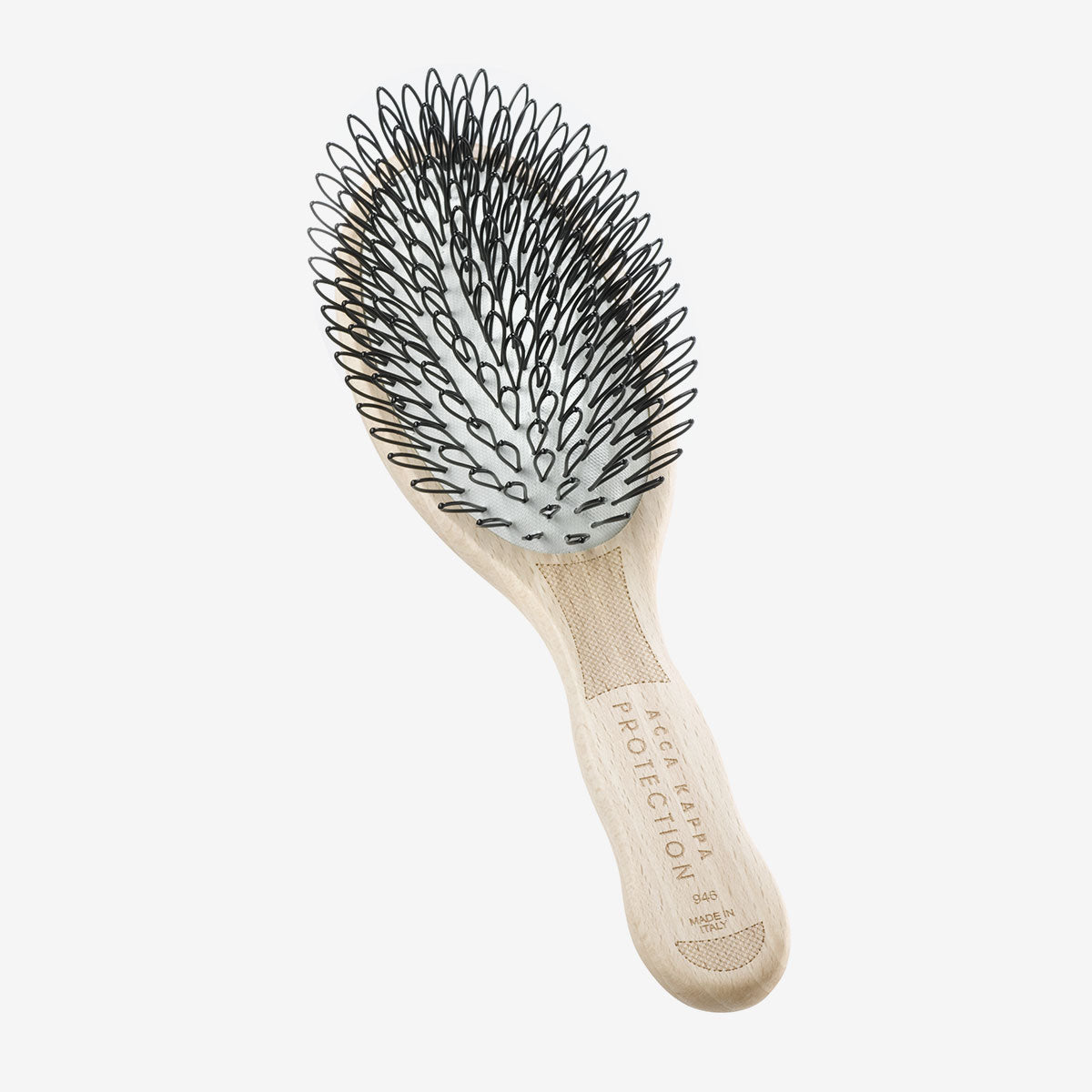 Premium Oval Beech Wood Hair Brush with Soft Looped Nylon Bristles - Gentle Detangling & Styling for All Hair Types - Perfect for Home, Salon & Travel Use