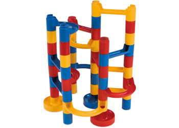 Galt Mini Marble Run - 50 Piece STEM Building Toy Set for Kids Ages 4-8 | Creative Construction Game with Colorful Marble Tracks | Perfect for Birthday Gifts & Indoor Playtime