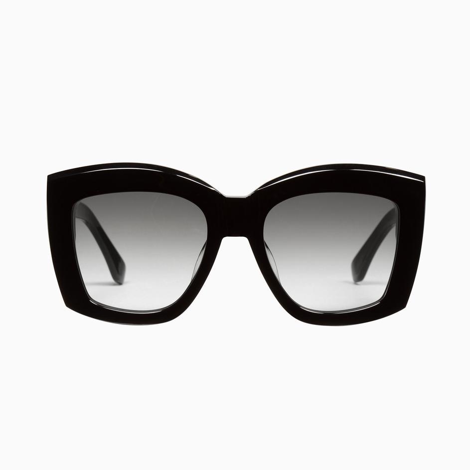 Gloss Black w. Gold Metal Trim / Black Gradient Lens