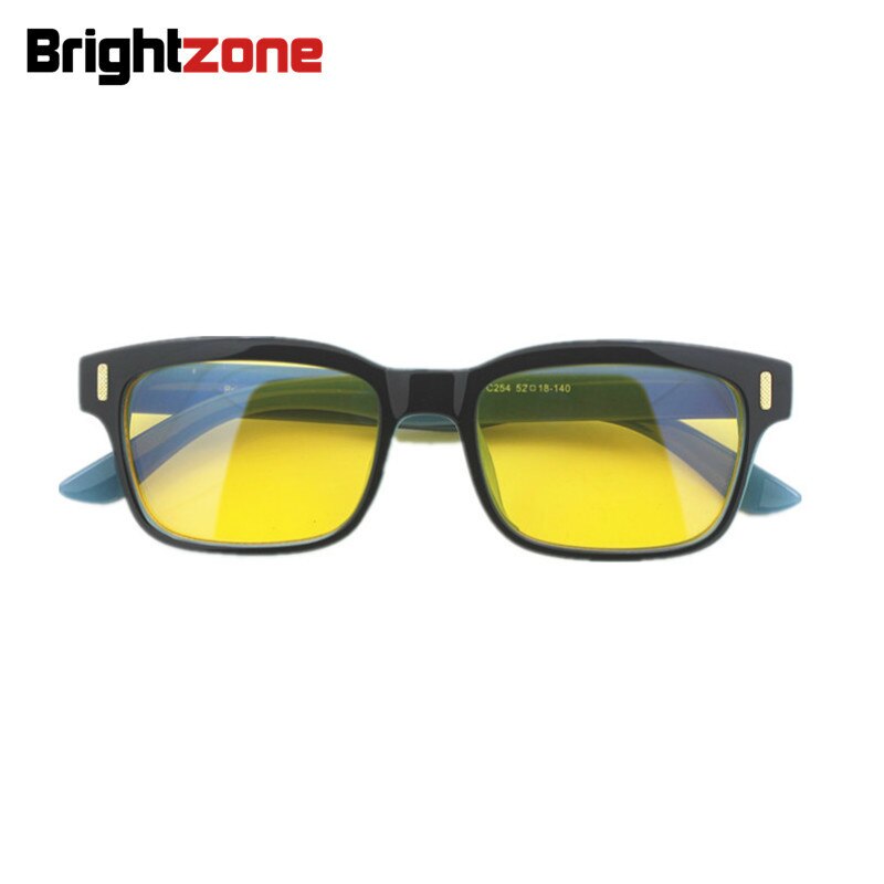Brightzone Unisex Full Rim Square TR90 Gaming Glasses - Lightweight & Durable Eyewear for Gamers, Computer Use & Screen Protection (Model 22J)