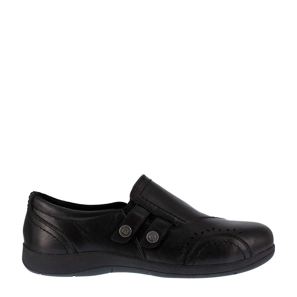 Rockport Women's Daisey Work Safety Toe Slip-on Shoes - Comfortable & Durable Slip Resistant Work Shoes for Nurses, Waitresses & Healthcare Professionals