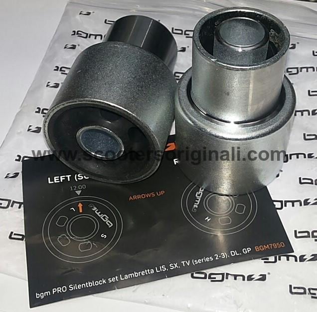 Lambretta Engine Mount & Silent Block Set - Large Size BGM for Smooth & Quiet Scooter Performance - Perfect for Scooter Repair & Maintenance