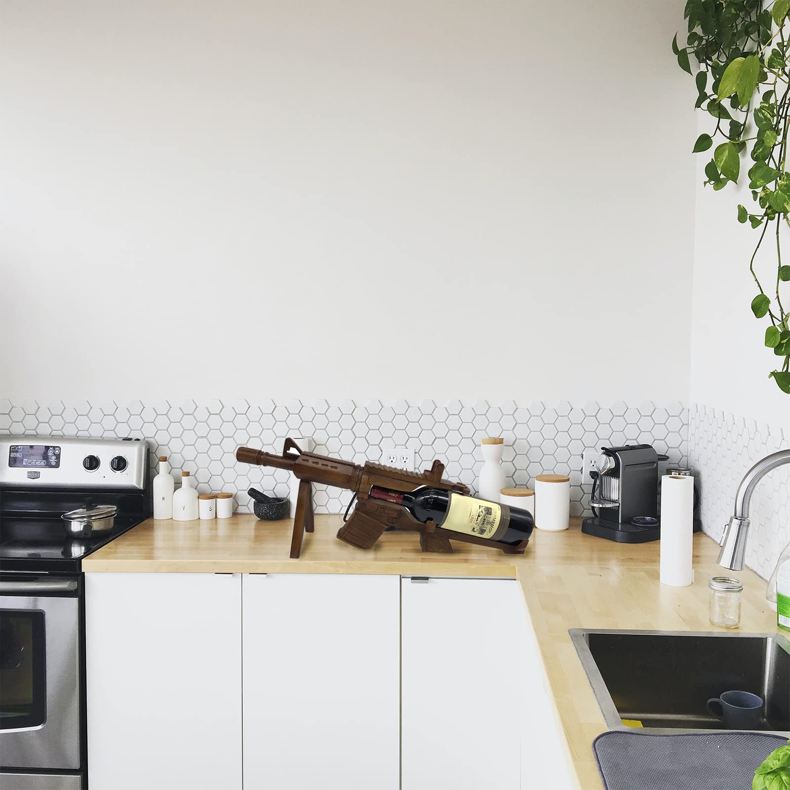 AR15 Gun Wine Bottle Holder 23