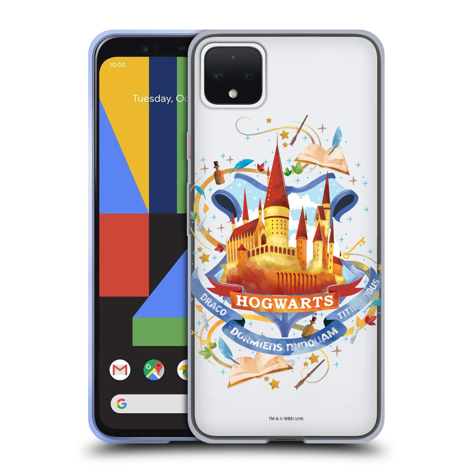 Harry Potter Hogwarts Case for Google Pixel 4 XL - Deathly Hallows Design for Fans