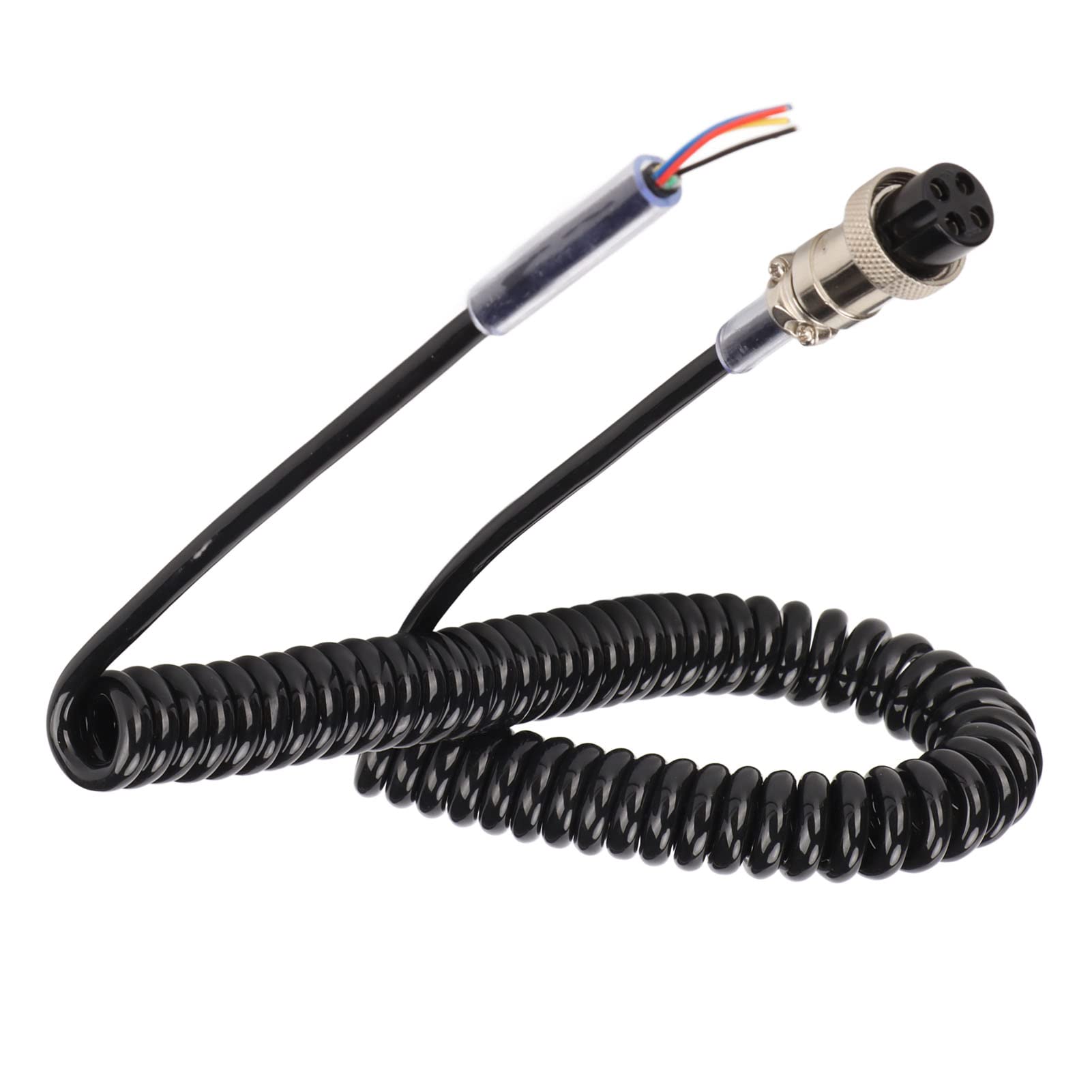 PUSOKEI 4 Pin CB HAM Radio Microphone Cable - Female Hand Mic Replacement Cord with Aviation Head Connector for Professional CB Radios | Ideal for Truckers, HAM Operators & Emergency Communication