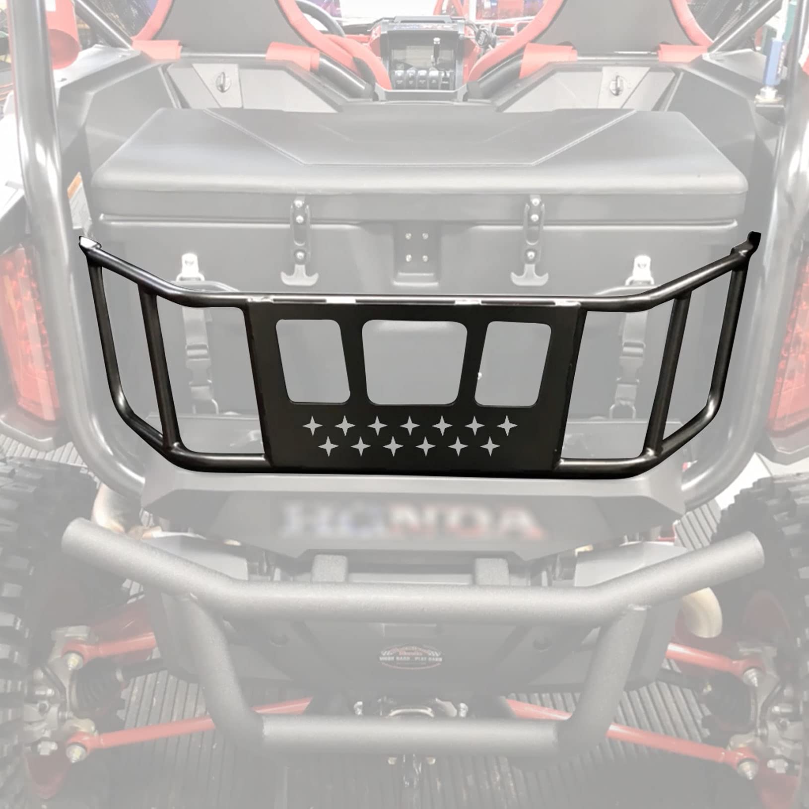 Durable Steel Tailgate Bed Extender & Enclosure for Honda Talon 1000X, 1000R, 1000X-4 (2019-2021 Models) - Heavy-Duty Rear Back Protection for Off-Roading & Hauling