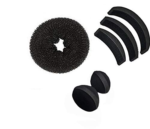 Datar Enterprises Hair Combo Set - Volumizing Hair Puff, Banana Bumpits & Hair Donut for Updos, Ponytails & Special Occasions | Hair Accessories Kit for Women & Girls