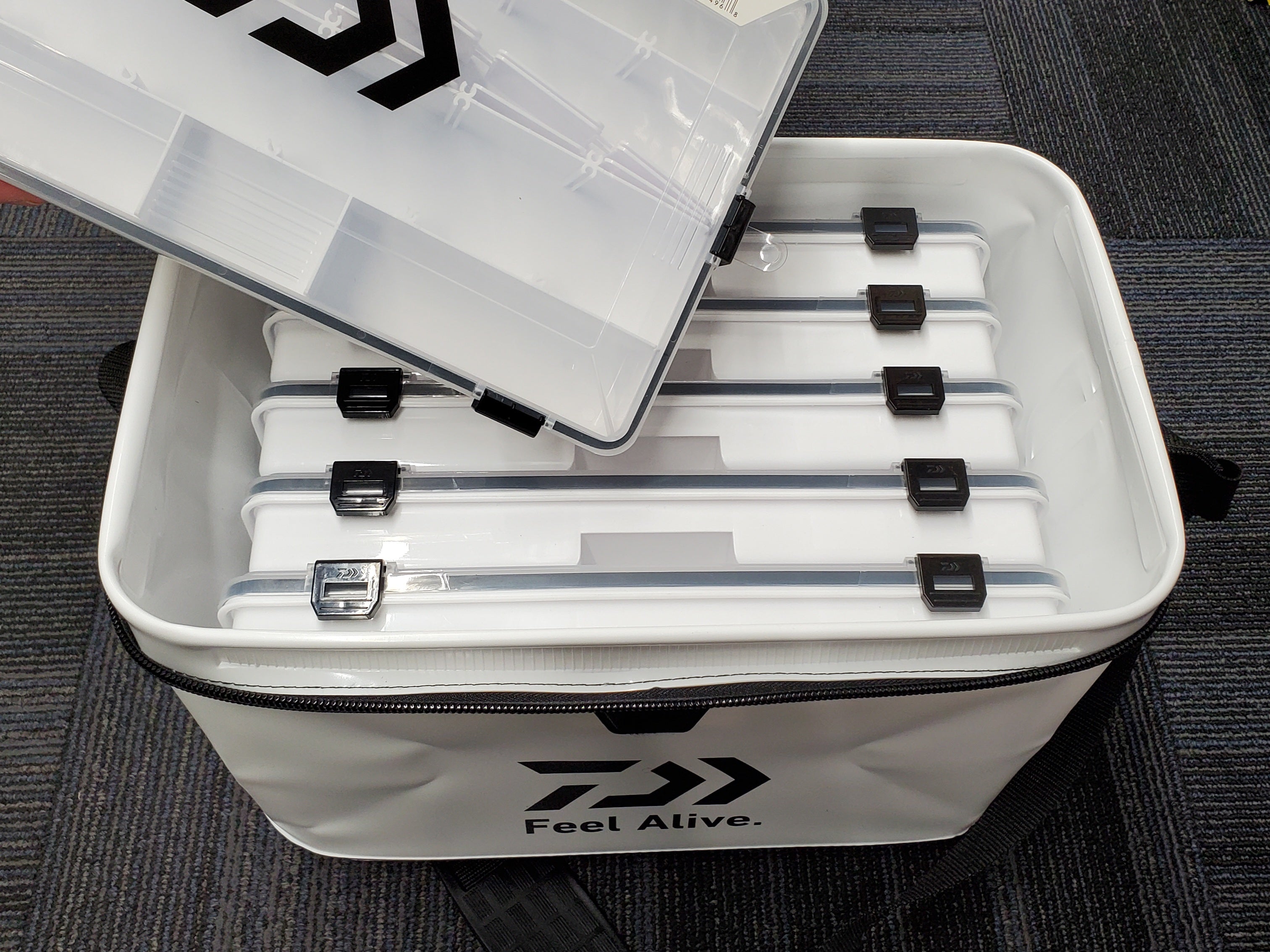 Daiwa Fishing Tackle Bags - Waterproof & Durable Gear Storage for Saltwater & Freshwater Fishing - Perfect for Boat, Shore & Travel Use
