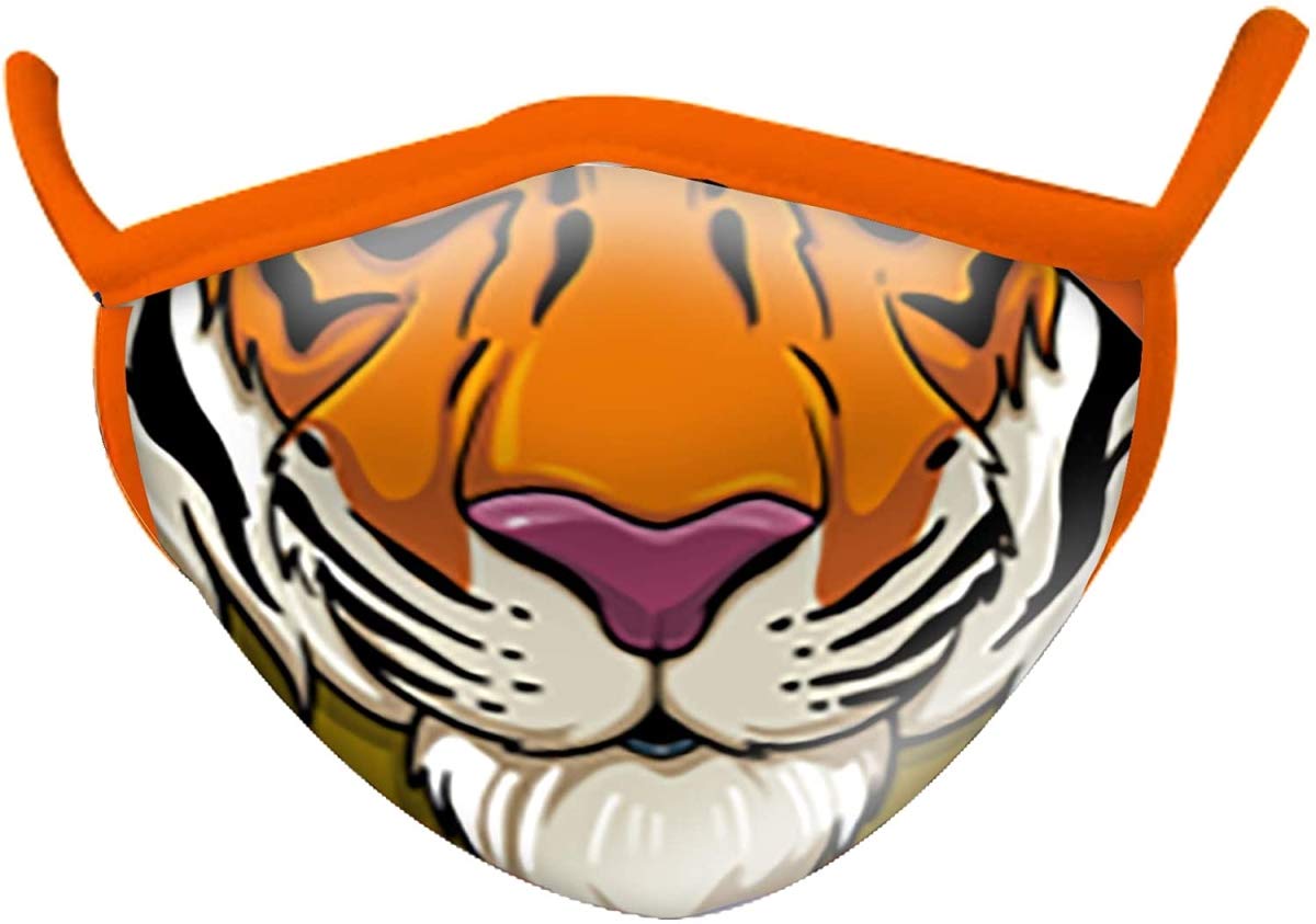 Wild Republic Wild Smiles Reusable Washable Half Face Mask - Comfortable & Breathable for Outdoor Activities, Travel & Daily Protection