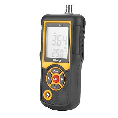 **HT-1202 Digital PH Meter - Smart Water Quality Tester with Probe (0-14PH Range) for Pools, Aquariums & Hydroponics | Accurate Moisture Measurement Tool**