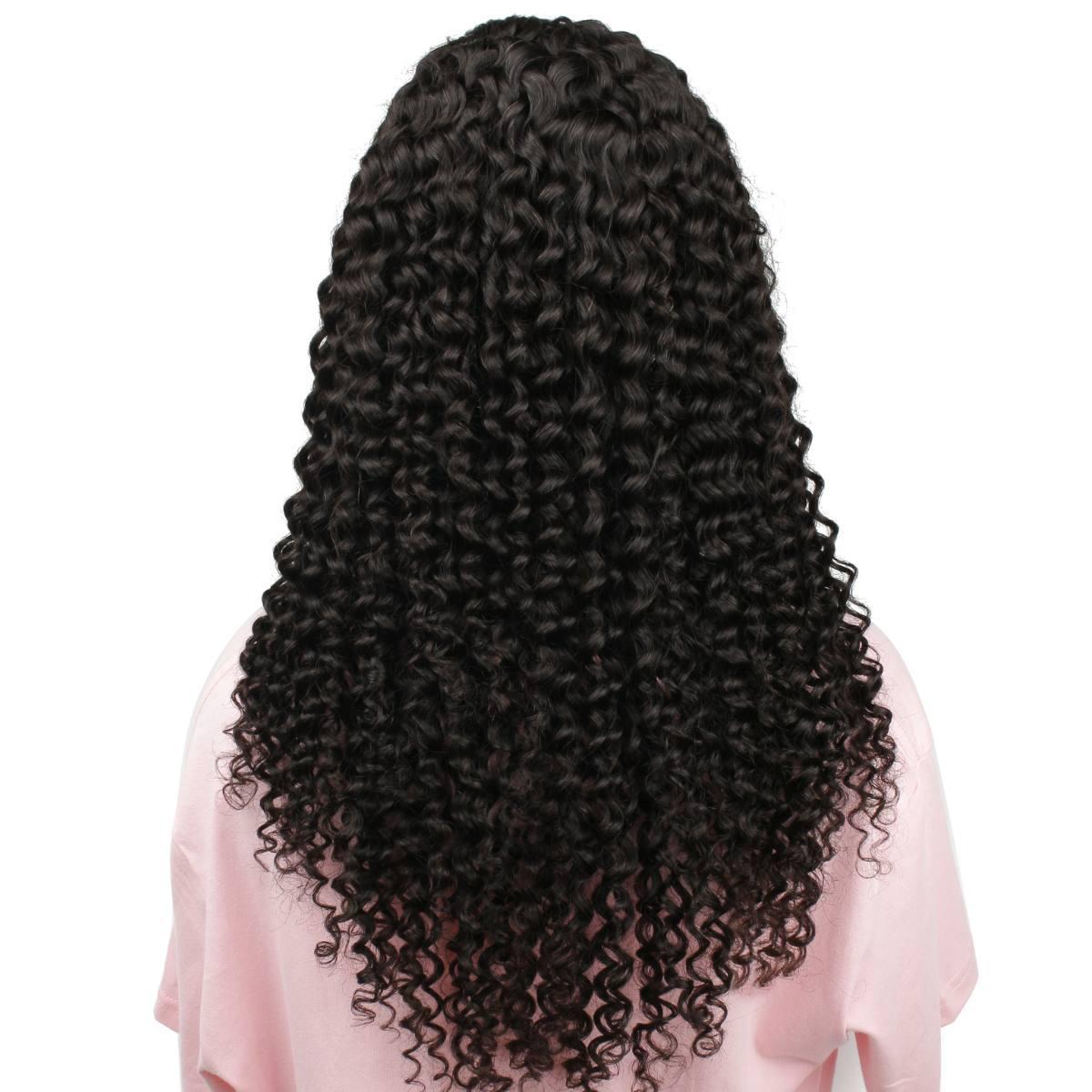Tight Curl U Part 100% Human Hair Wig for Black Women - Natural Looking Curly Lace Front Wig for Daily Wear & Special Occasions