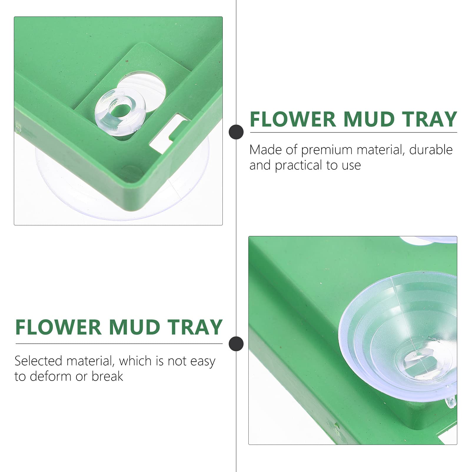 Healifty 4 Pack Floral Foam Trays with Suction Cups - Floral Mud Discs for Wedding Car Decor, DIY Flower Arrangements, and Home Centerpieces