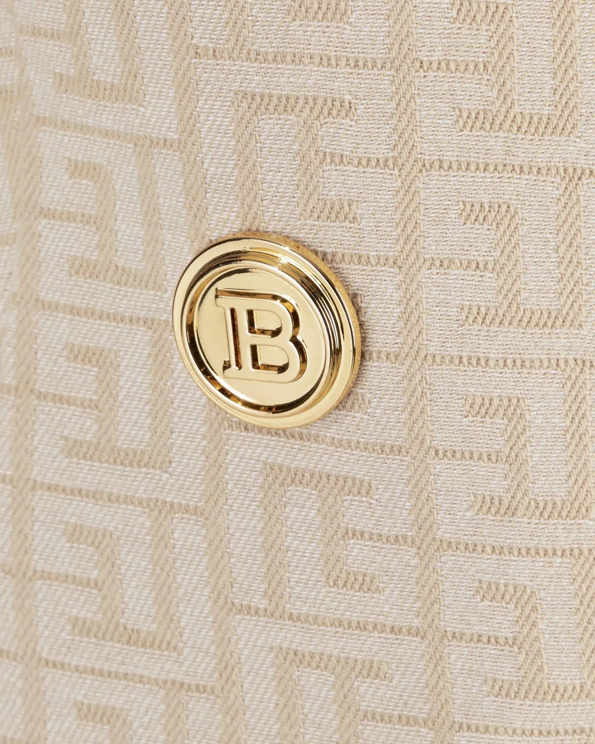 Stylish Monogram Jacquard 6-Button Jacket for Men - Perfect for Business Casual & Evening Events