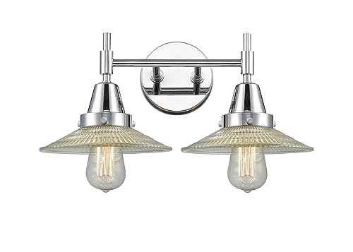 Innovations 447-2W-PC-G2 Chrome Finish Transitional Two-Light Bathroom Vanity Set - Perfect for Modern Bathrooms, Powder Rooms & Home Renovations