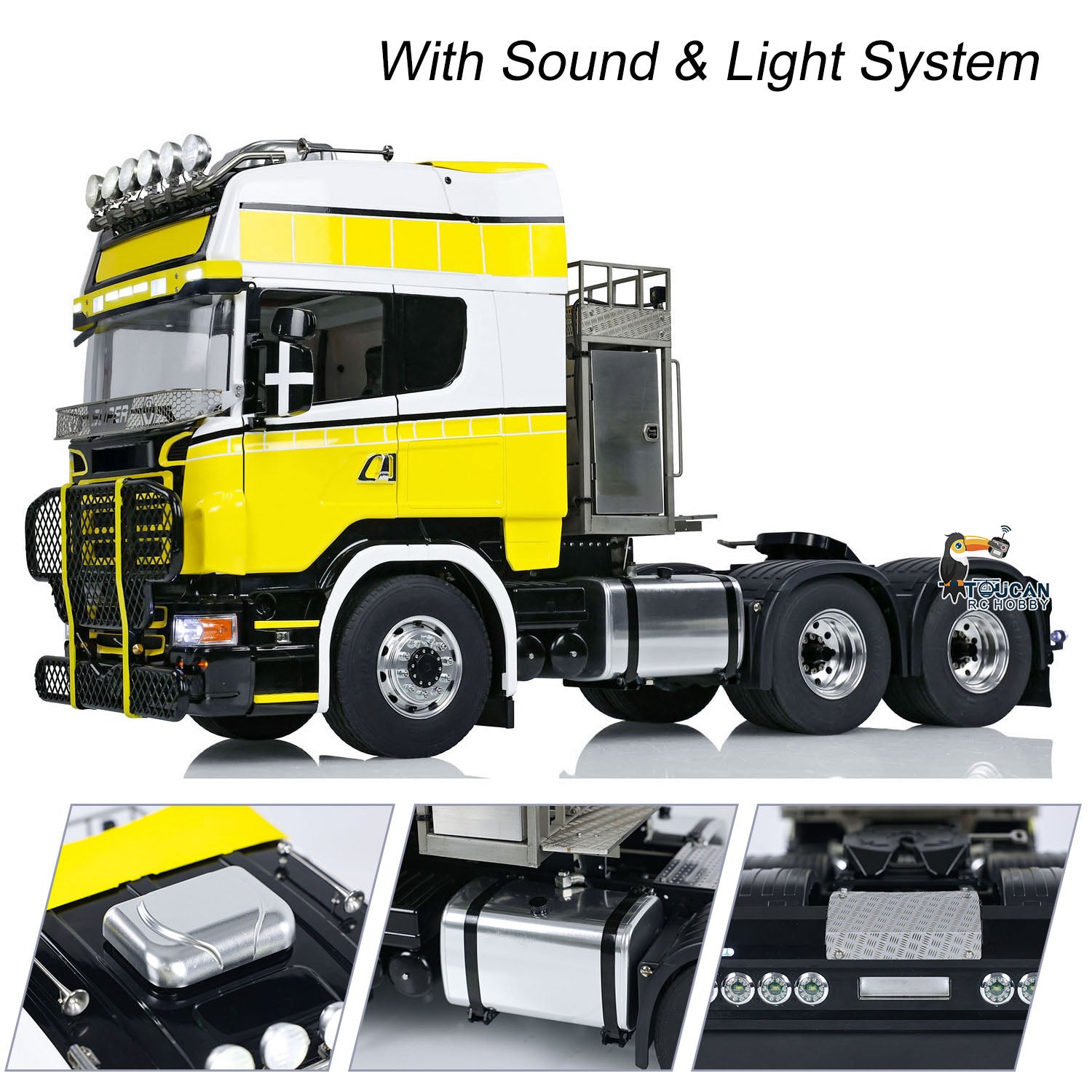 1/14 Scale 6x6 RC Tractor Truck - LESU Metal Chassis G 6181 Remote Control Car with RTR & PNP Options | Off-Road Crawler, Construction Site Toy, Hobby Grade Model for Adults & Kids