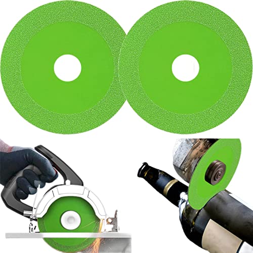 4 Inch Ultra-Thin Diamond Saw Blade Wheel (2PCS) - Premium Glass Cutting Disc for Glass Grinder, Ceramic & Tile Cutting - 2022 New Design for Precision DIY Projects & Professional Use