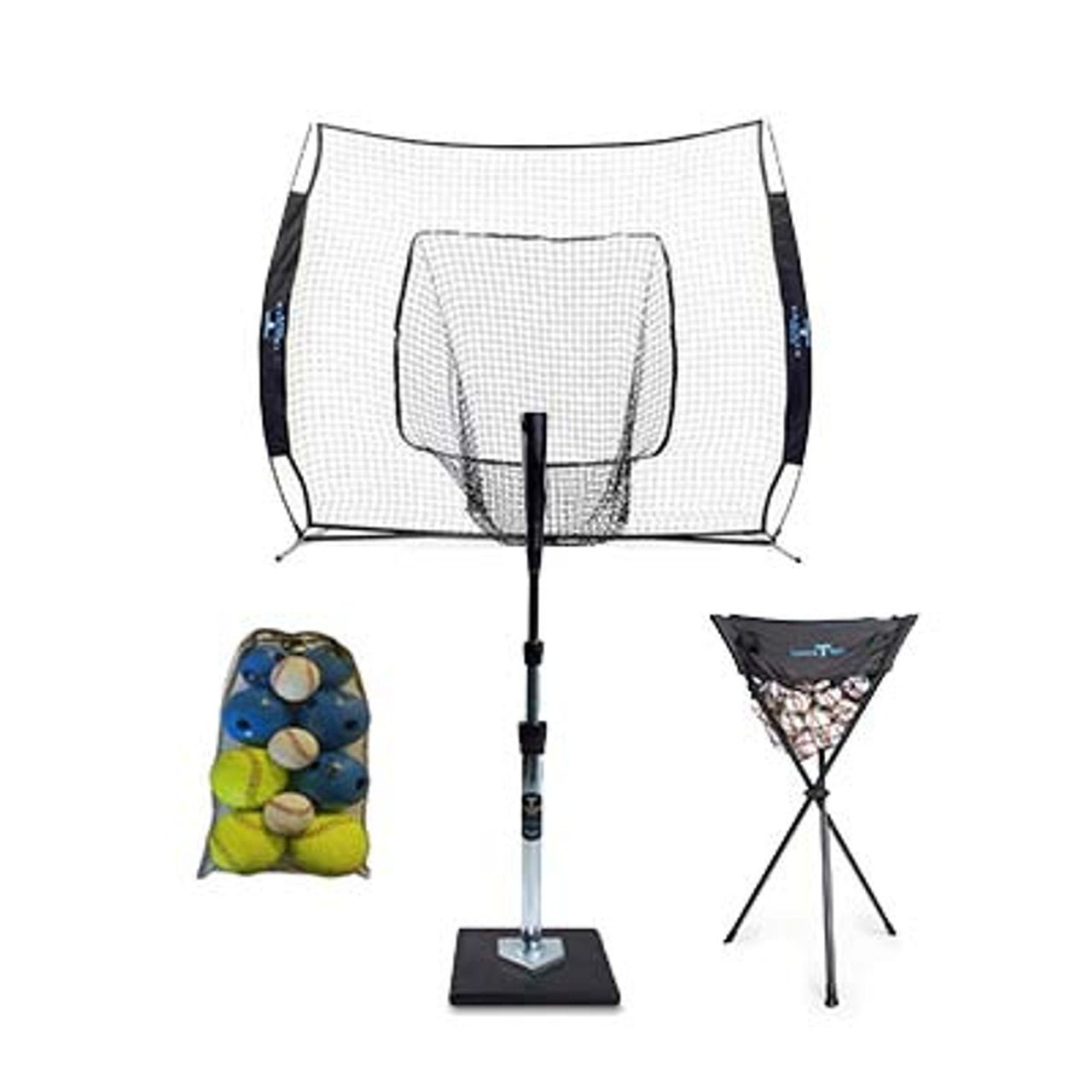 Best Softball Training Bundle - The Original Tanner Tee for Hitting Practice | Perfect for Baseball & Softball Players, Coaches & Backyard Drills