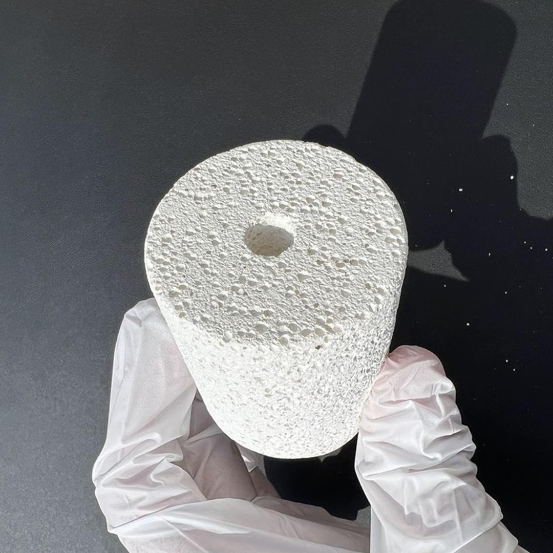 High Temperature Quartz Tube Plug - 90mm x 65mm Corundum Furnace Plug for Laboratory & Industrial Use (OD: 100mm) - Perfect for Heat Insulation in Kilns, Furnaces & High-Temp Experiments