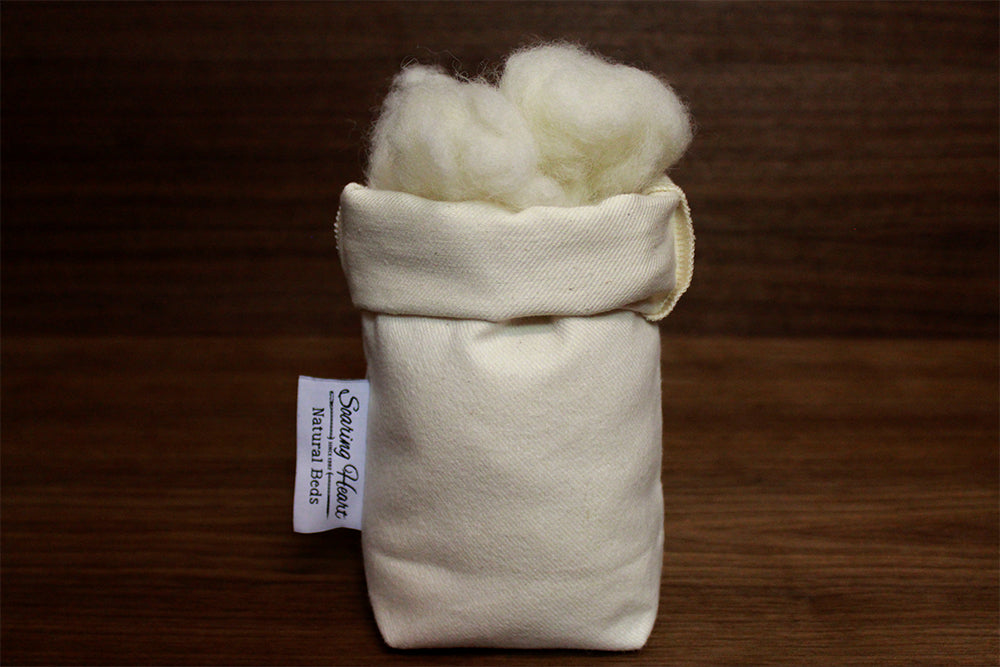 Organic Wool Pillows for Sleeping - Hypoallergenic & Breathable Natural Fiber Bed Pillow for Side, Back & Stomach Sleepers - Eco-Friendly Comfort for Bedroom, Guest Room & Nursery