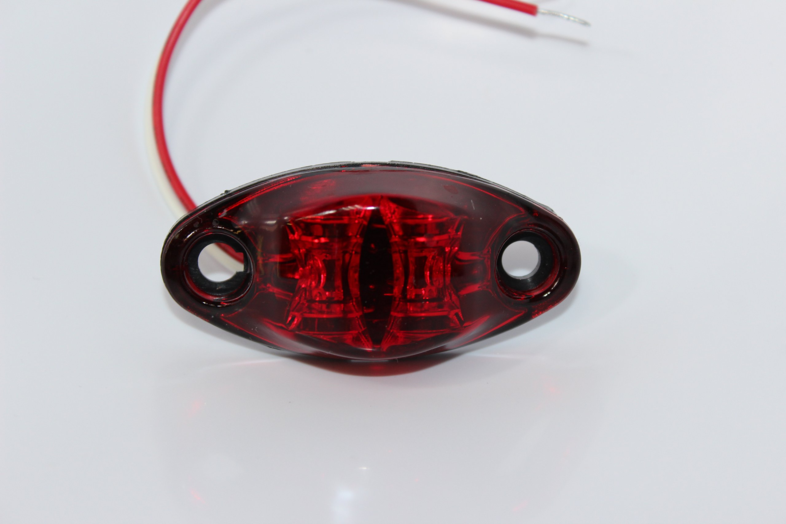Kaper II L04-0037R Red LED Marker Light & Clearance Light - Heavy Duty Truck Trailer Safety Lights for Night Visibility & Road Compliance