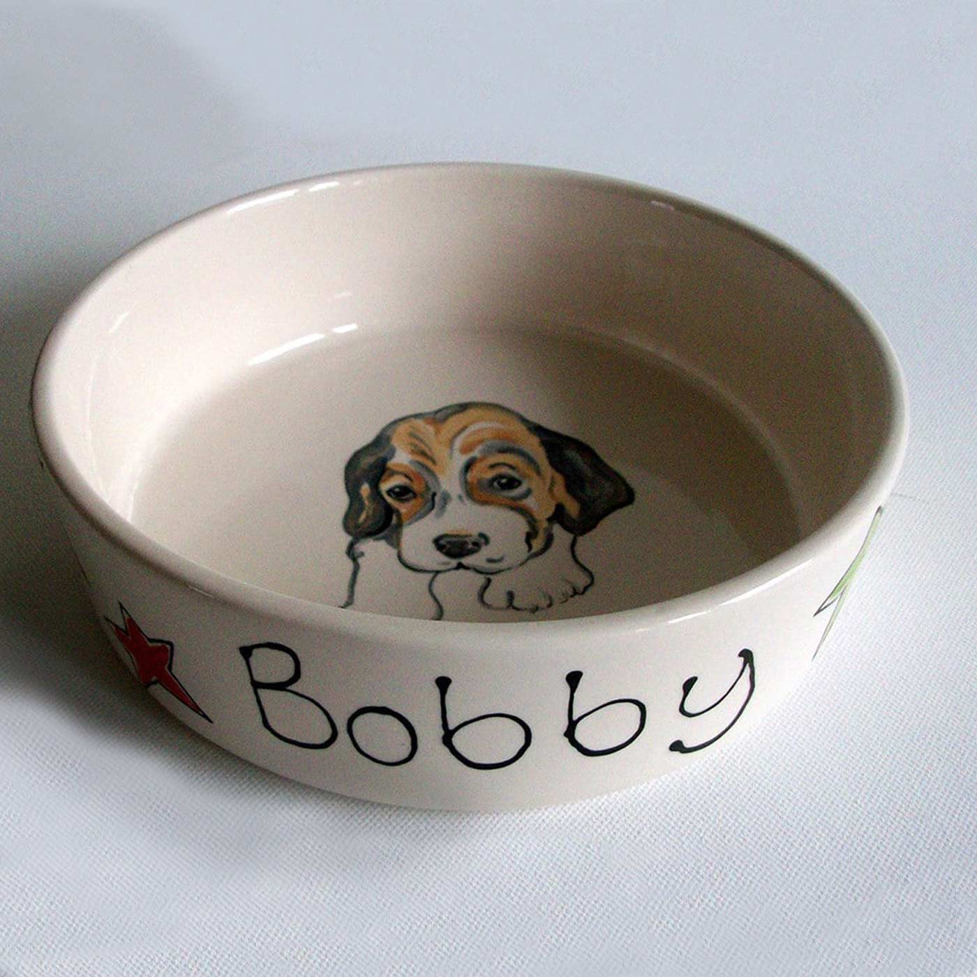 Purple Glaze Elevated Dog Bowl for Small & Medium Dogs - Non-Slip Ceramic Pet Food & Water Dish - Perfect for Home, Kitchen, or Outdoor Use
