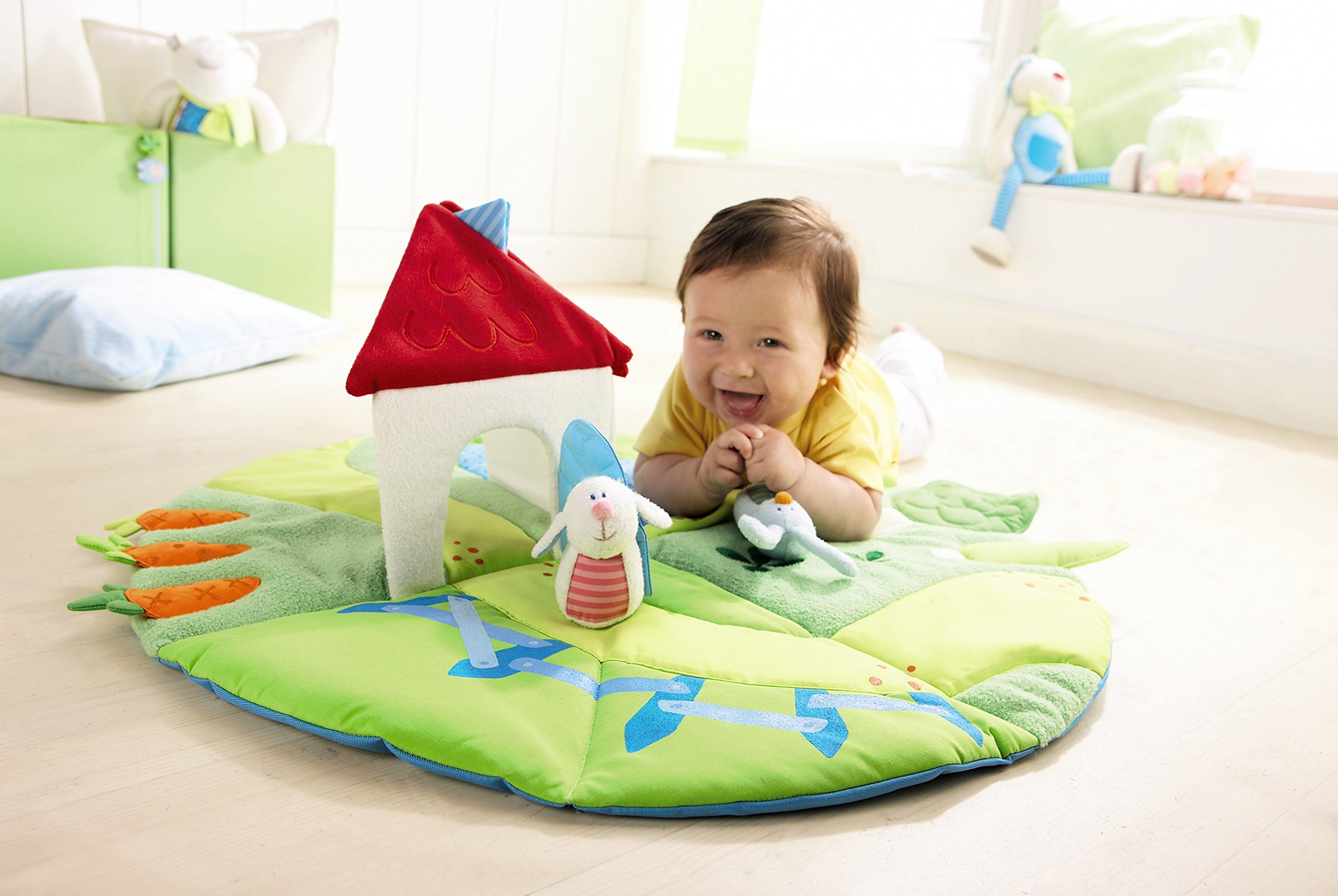 HABA Discoverer's Meadow Play Rug - Soft Educational Activity Mat for Kids | Perfect for Nursery, Playroom & Daycare Floor Playtime