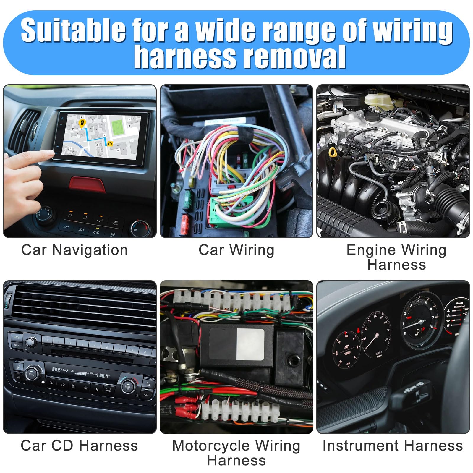 Linkstyle 18PCS Upgraded Automotive Terminal Removal Tool Kit - Professional Pin Extractor Set for Electrical Wire Connectors | Perfect for Car Repairs, DIY Auto Maintenance & Electrical Projects